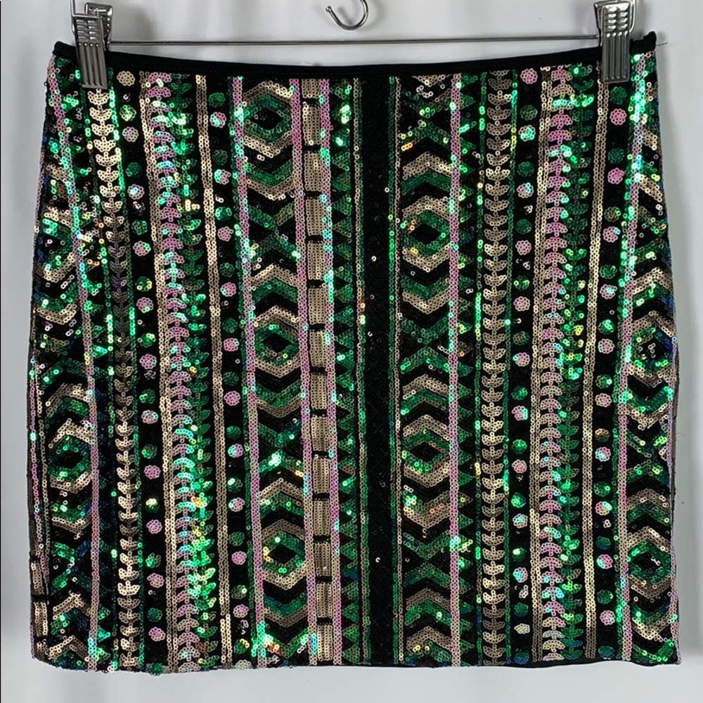 sequin skirt